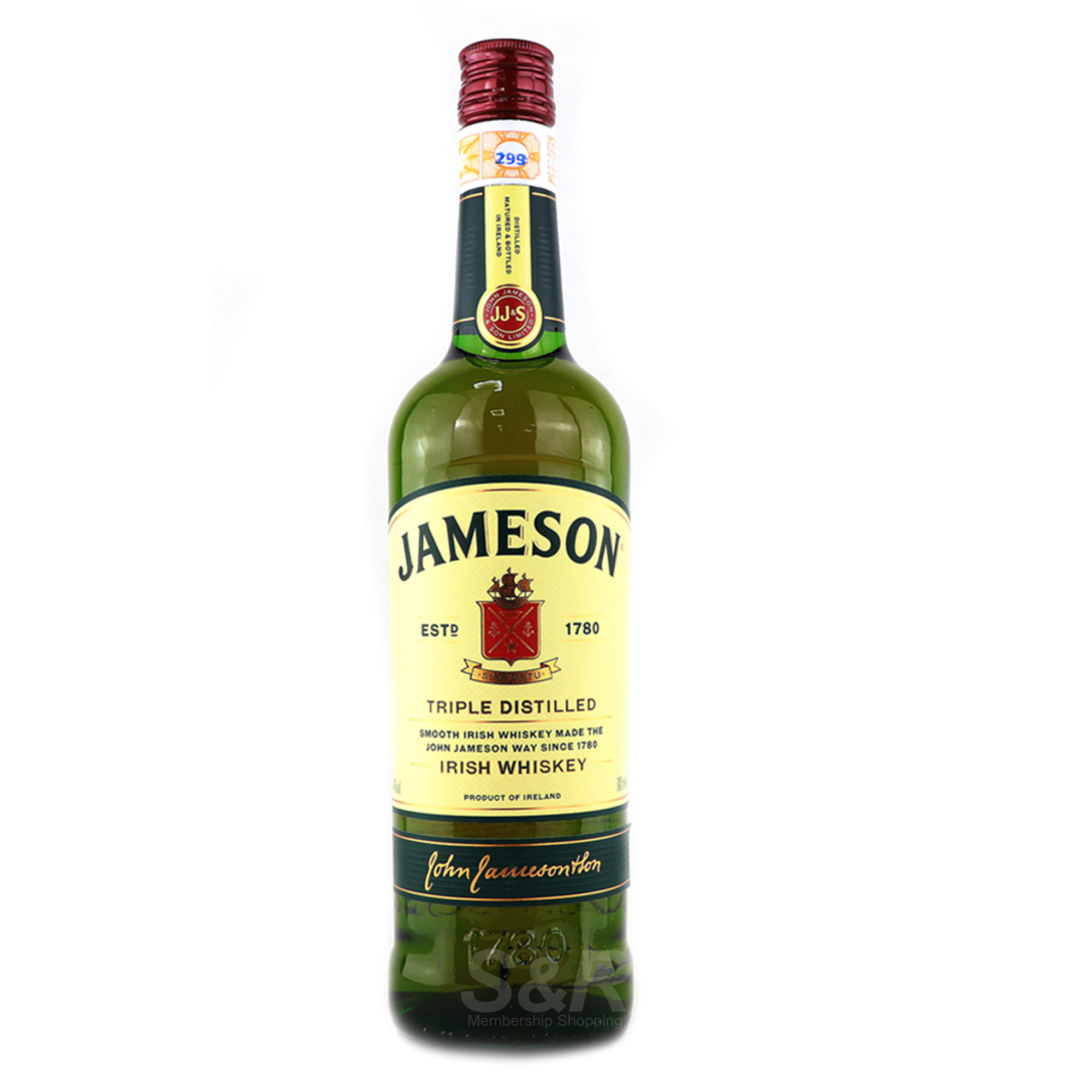 John Jameson Irish Whiskey 700mL